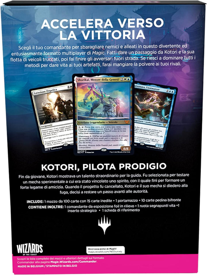 Magic The Gathering Kamigawa: Dinastia Neon C92101030 Magic:_l'Adunanza Commander Deck, Grün-Rot