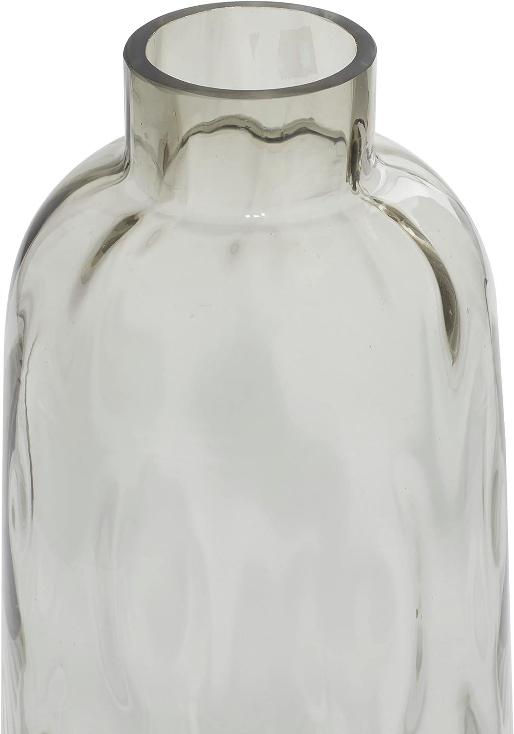Deco 79 Glas Vase 17,8 cm W, 43,2 cm h-99834, Smoky Grau, 17,8 x 43,2 cm 7" x 17" Rauchgrau, 7" x 17
