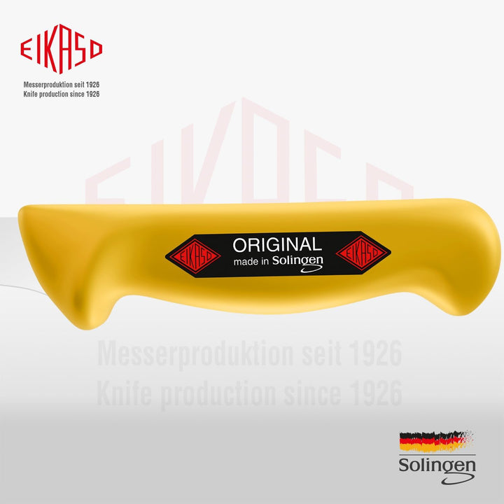 EIKASO Solingen Ausbeinmesser gerade 13cm Klinge steif aus Molybdänstahl 1.4116 Profi Fleischmesser