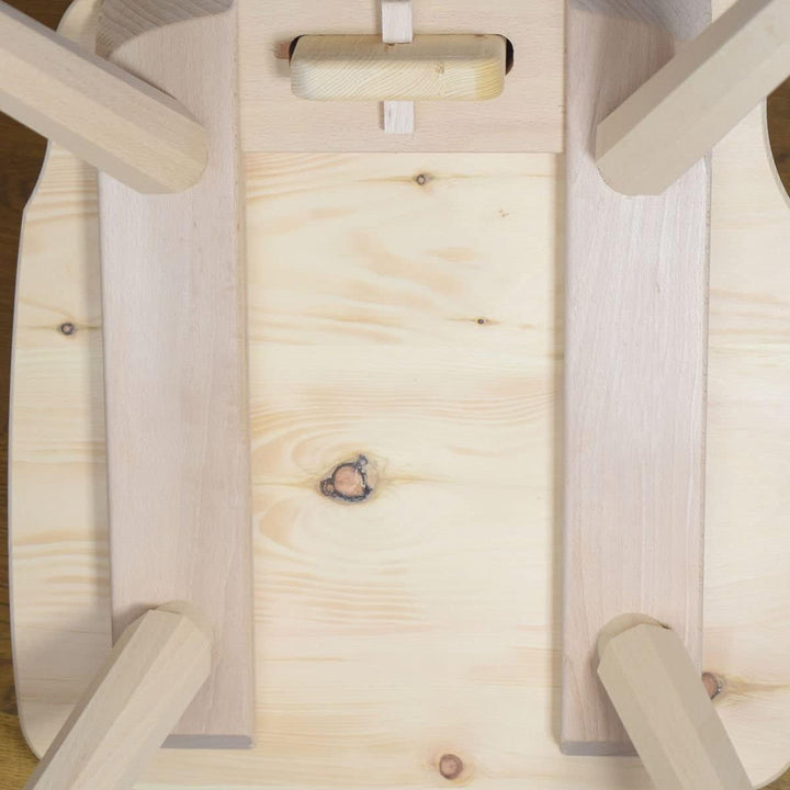 Hochwertiger Bauernstuhl aus 100% Zirbenholz - Traditioneller Holzstuhl – Landhausstuhl- Sitzhöhe: 4