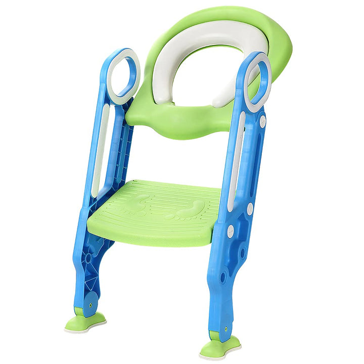Toilettensitz kinder mit treppe, Faltbar Toilettentrainer Stabilen Rutschfesten, Kinder WC Sitz mit