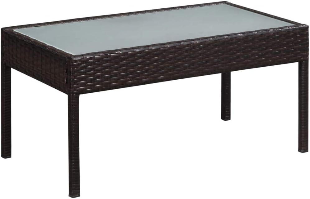 Goliraya 5-TLG. Garten-Lounge-Set mit Auflagen Sitzgruppe Gartengarnitur Gartenmöbel Outdoor Rattan