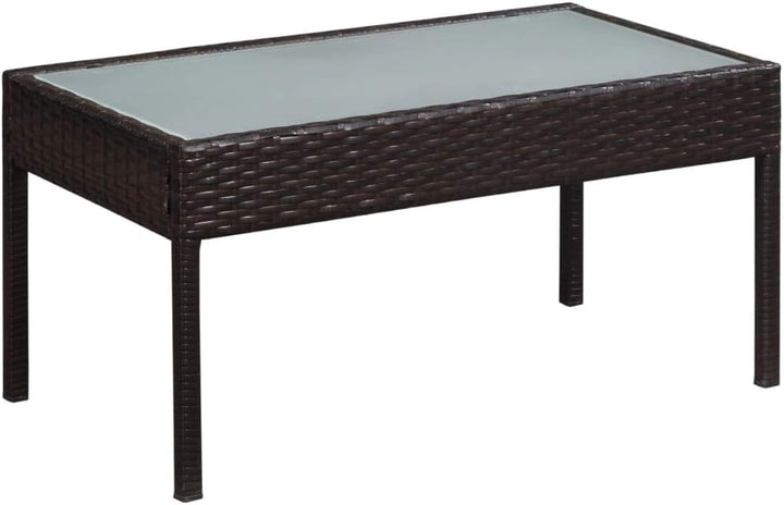 Goliraya 5-TLG. Garten-Lounge-Set mit Auflagen Sitzgruppe Gartengarnitur Gartenmöbel Outdoor Rattan