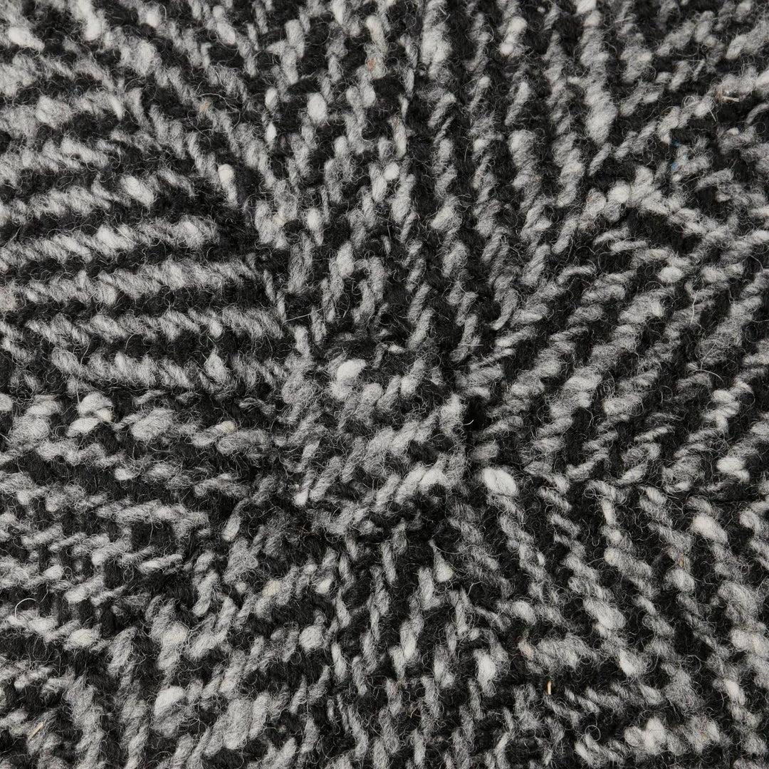 Stetson Herren Schurwoll-Fischgräten-Hutteras-Mütze 61 Schwarz