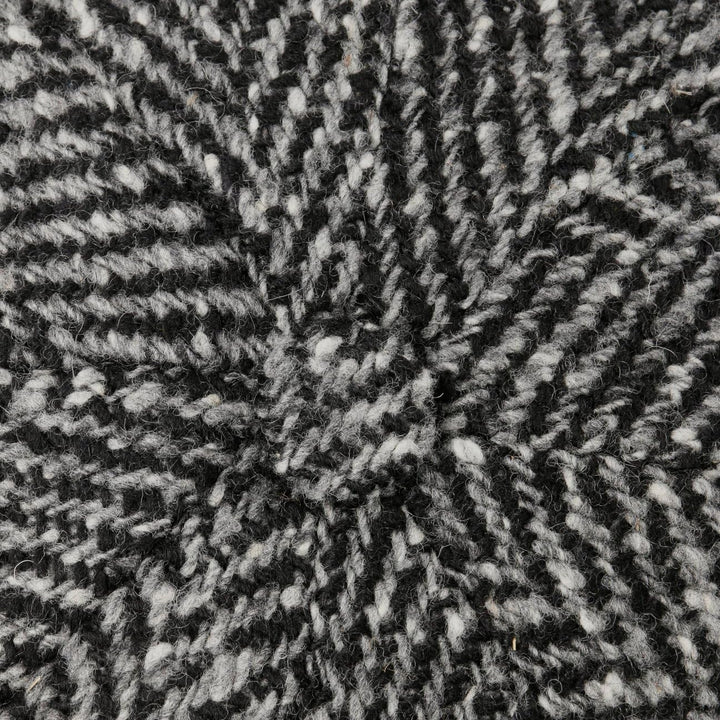 Stetson Herren Schurwoll-Fischgräten-Hutteras-Mütze 61 Schwarz