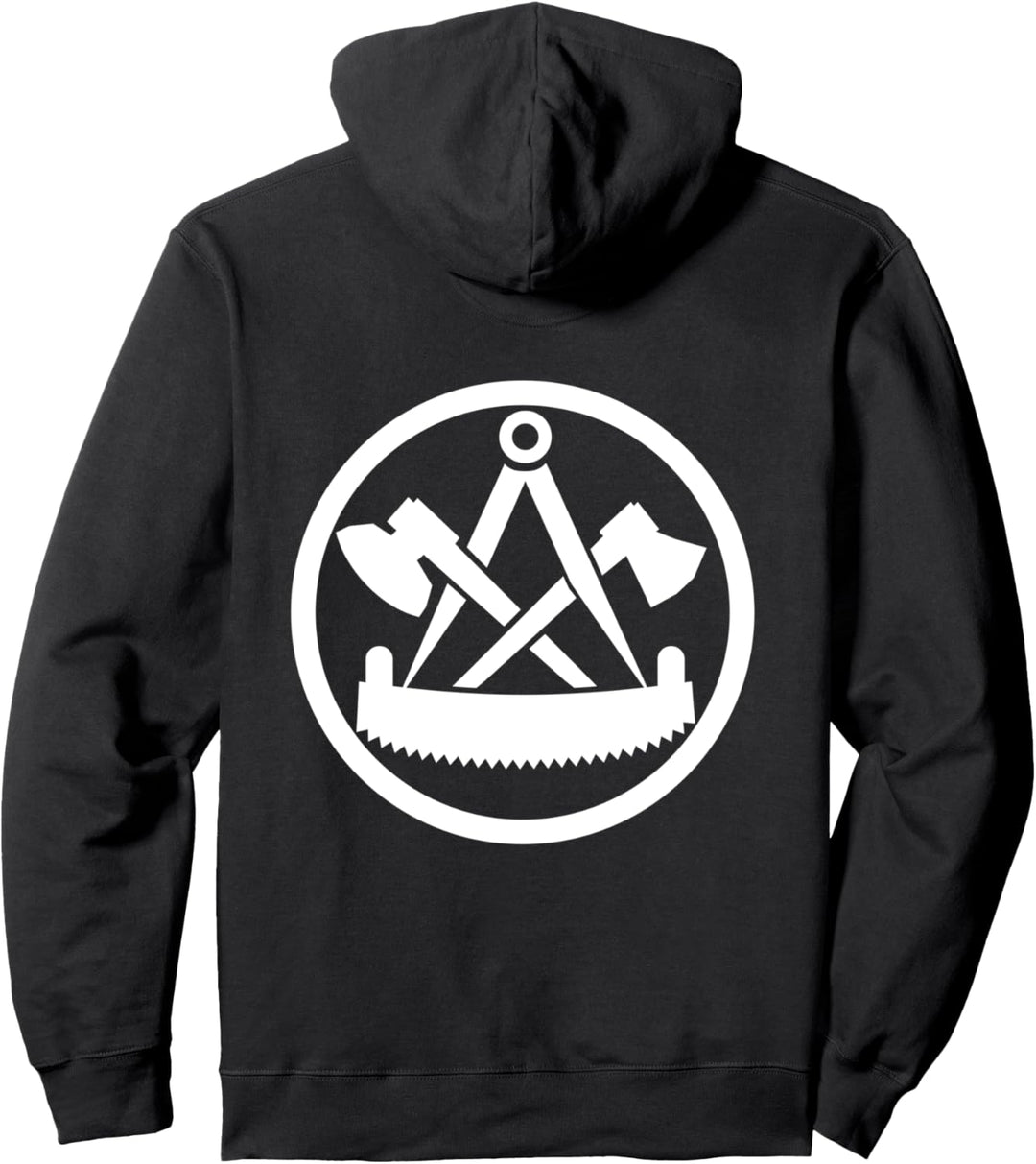 Zimmerer Logo Handwerk Wappen Zimmermann Pullover Hoodie