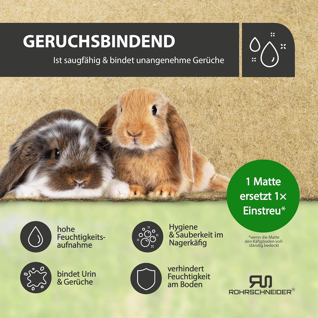 Rohrschneider Nager Hanfmatte Stärke 0,5 cm Verschiedene VE (5) (3er Set, 5mm) 5mm 3er Set, 5mm 3er