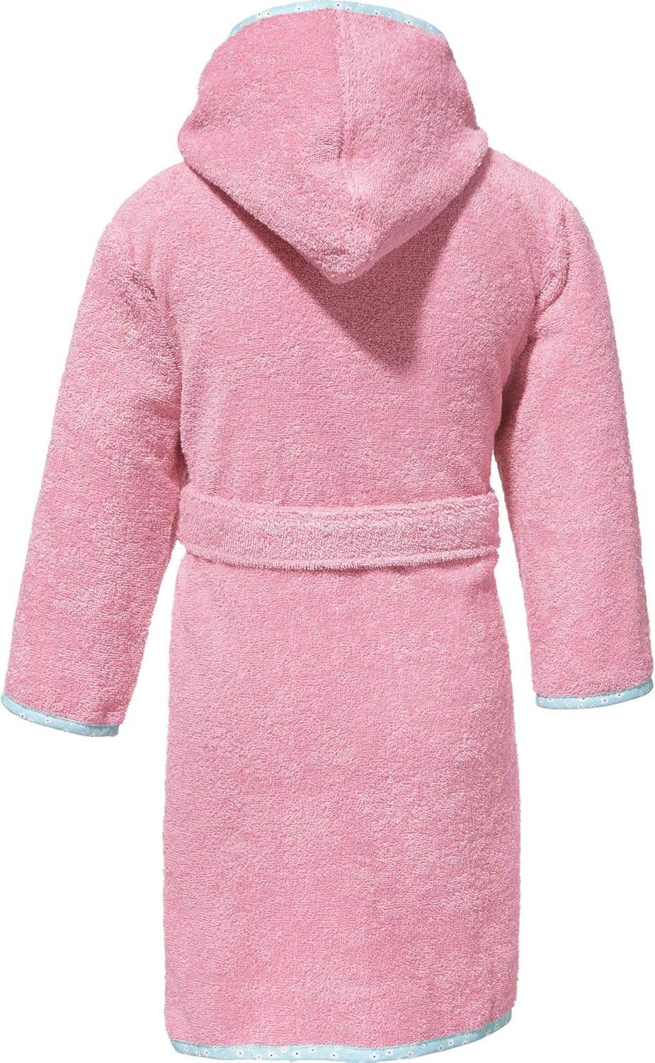 Erwin Müller Kinder-Bademantel mit Kapuze Frottier rosa Grösse 158/164 - angenehm weich, saugstark,