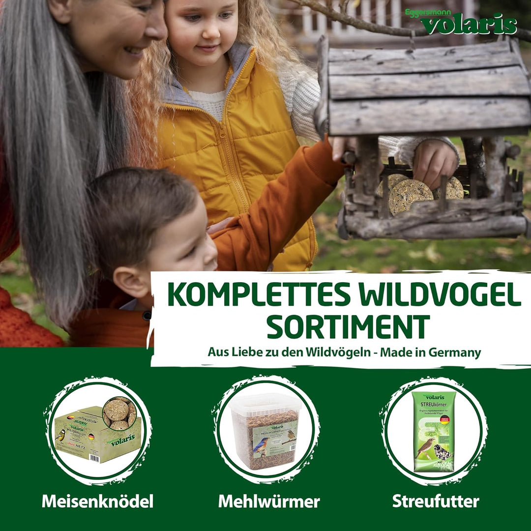 Eggersmann volaris Sonnenblumenkerne Vogelfutter 2,5kg [geschält] – Hochwertiges Vogelfutter Wildvög