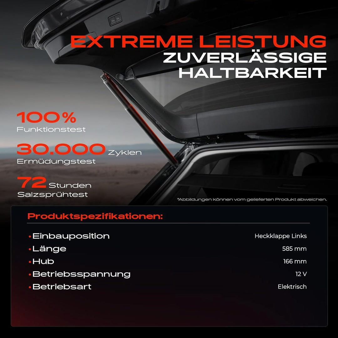 Frankberg 1x Elektrische Gasfeder Gasdruckfeder Heckklappe Links Kompatibel mit XC60 156 SUV 2008 20