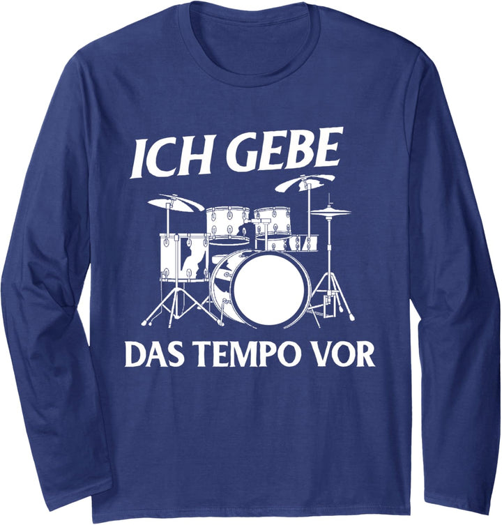 Schlagzeug Geschenke Für Männer Drumsticks Vintage Rock Langarmshirt