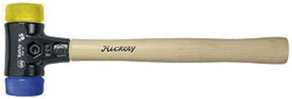 Wiha Schonhammer Safety I weich/mittelhart I Hickory-Holzstiel I Rund-Schlagkopf Ø 30 mm I Kunststof