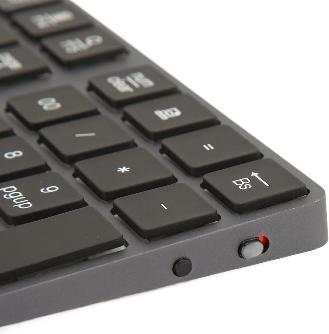 Bluetooth-Nummernblock, Wiederaufladbarer, Kabelloser Ziffernblock mit 34 Tasten und 7-Farbiger Hint
