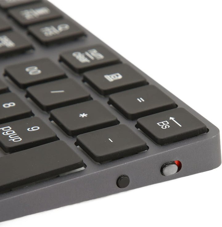 Bluetooth-Nummernblock, Wiederaufladbarer, Kabelloser Ziffernblock mit 34 Tasten und 7-Farbiger Hint