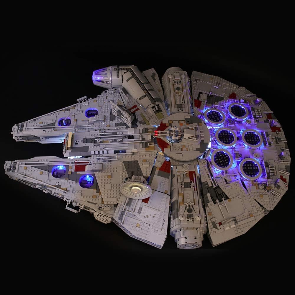 BRIKSMAX Led Beleuchtungsset für Lego Star Wars Millennium Falcon, Kompatibel Mit Lego 75192 Baustei