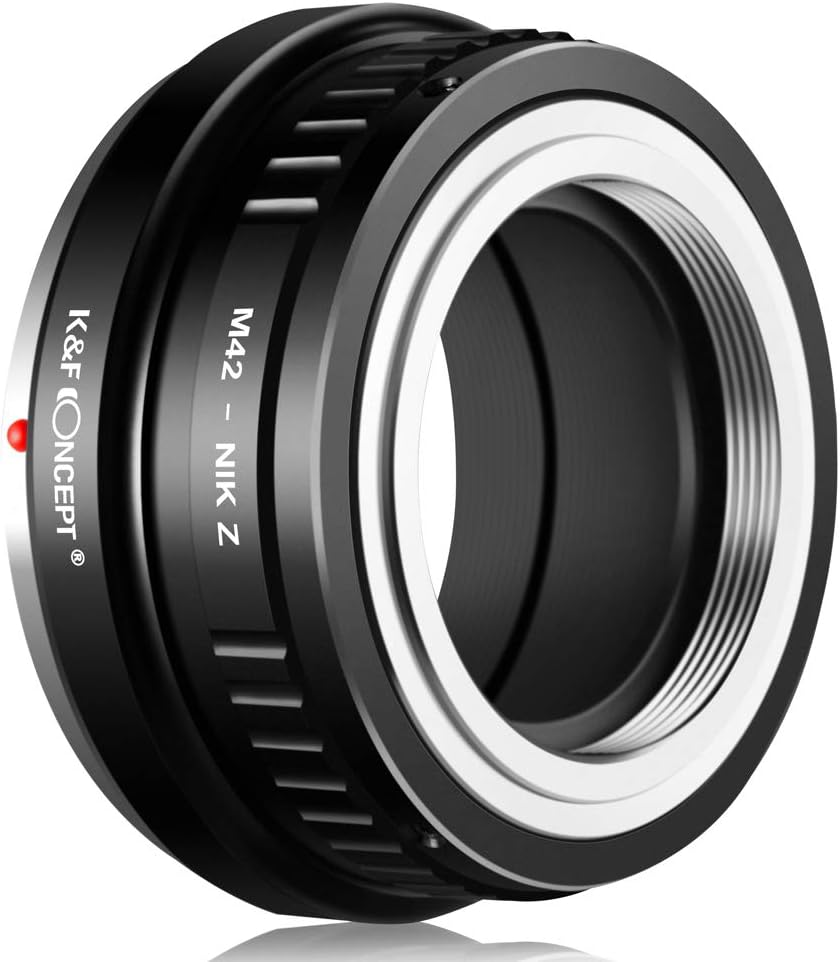 K&F Concept M42-NIK Z Bajonettadapter Objektiv Ring für M42 Objektiv auf Nikon Z 7 und Nikon Z 6 Spi