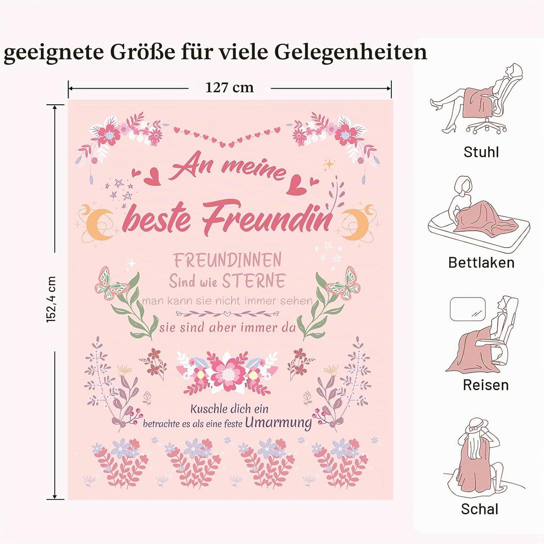 Beste Freundin Geschenke, Geschenk für Beste Freundin, Geburtstagsgeschenk Beste Freundin, Flauschig