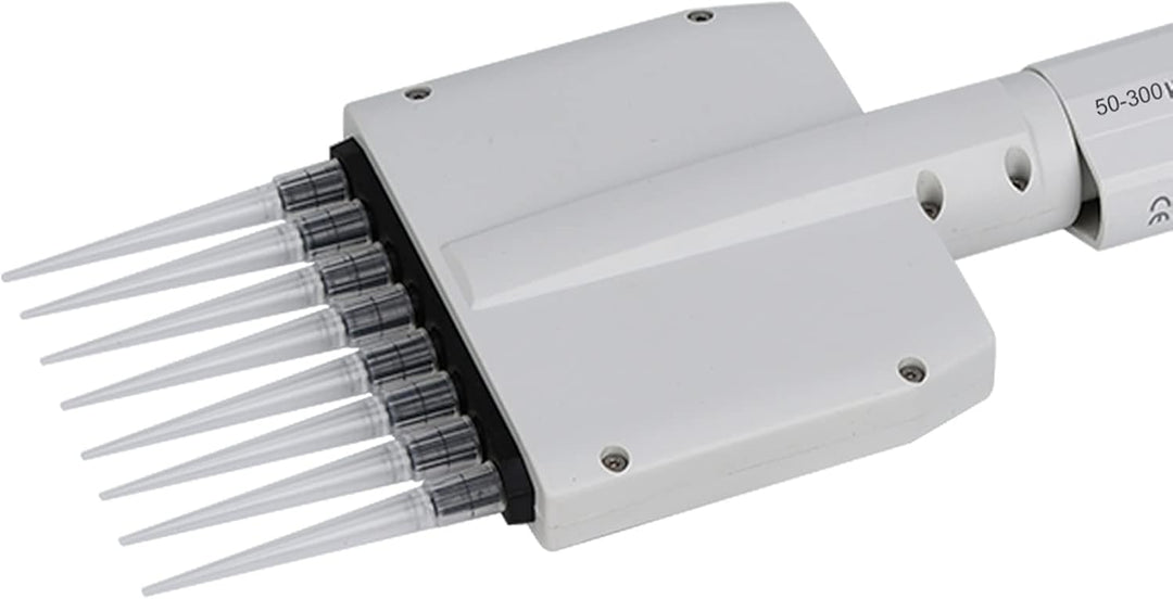 8 Kanal Pipette 50-300μl Pipette Mehrkanalpipette Variables Volumen Mechanische Pipette Manuell Eins