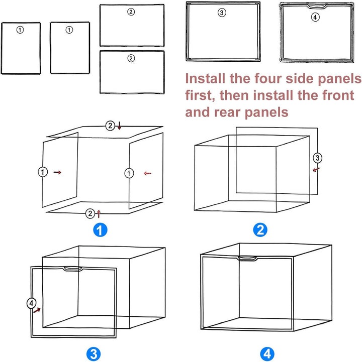 Babyflasche Organizer, 3-Etagen Klar Acryl Lagerung Box mit 2 Entfernbar Trennwände & Magnet Tür Gro