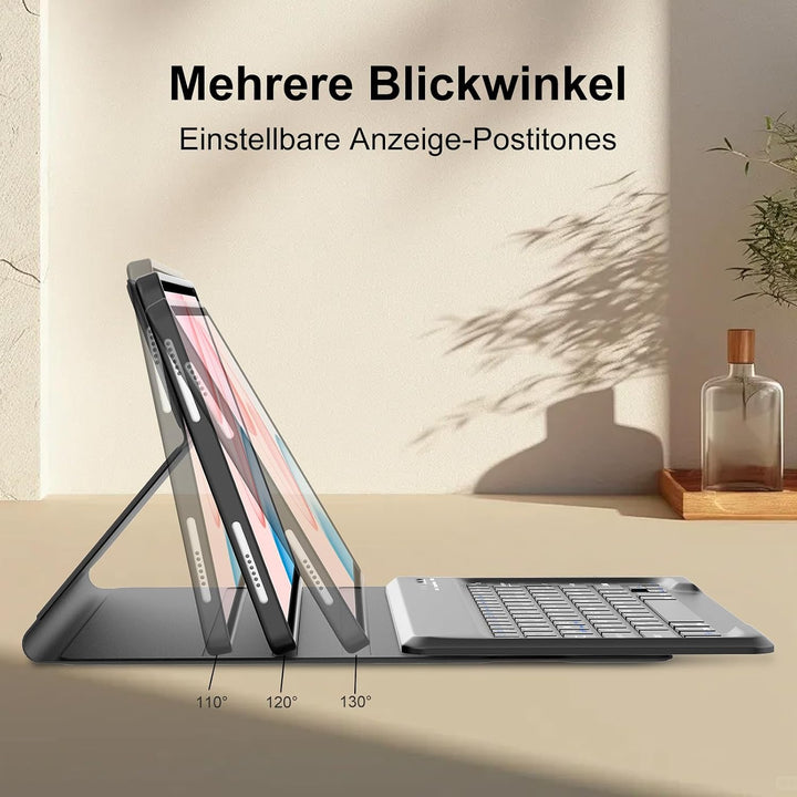 Hülle mit Tastatur für Honor Pad 10 2025/Honor Pad 20 2026 12.1 Zoll | Bluetooth Abnehmbarer Tastatu