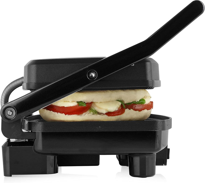 Tristar Kontaktgrill - Anti-Haftbeschichtung, 1500 Watt, Grillfläche mit 28x19 cm, Schwarz, GR-2856,