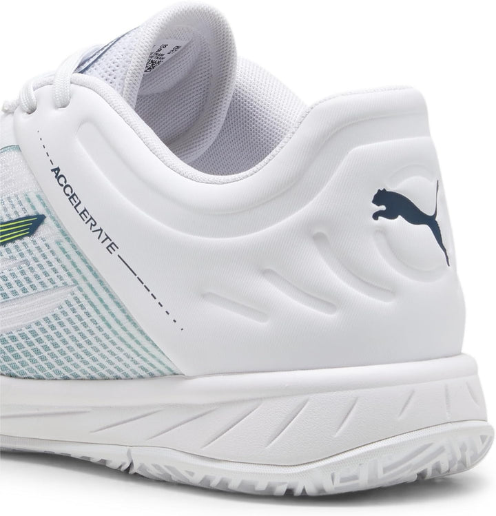 PUMA Beschleunigt Den Turbo Unisex Hallenturnschuh 38 EU Puma White Ocean Tropic Lime Squeeze, 38 EU