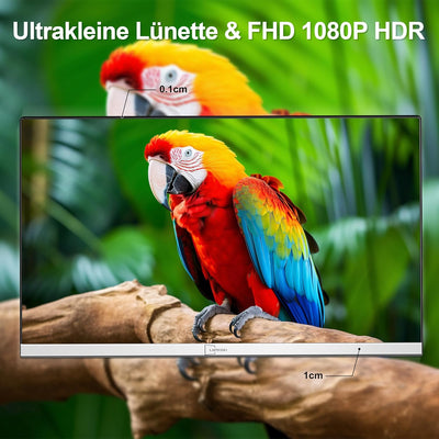 15,6'' Portable Monitor, 1080P FHD Tragbarer Monitor mit Schutzhülle, Tragbarer Mobiler IPS Bildschi