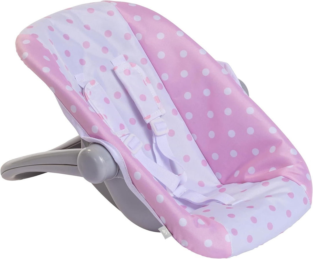 JC TOYS - 2-in-1 Hängematte und Stuhl mit Mehreren Positionen, abnehmbar für Puppen bis zu 45 cm, Ro
