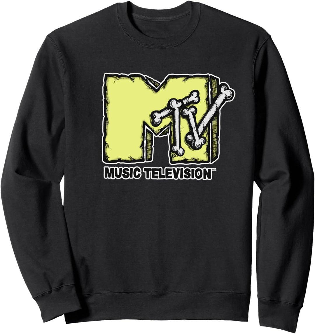 MTV Logo Yellow Bones Style Sweatshirt