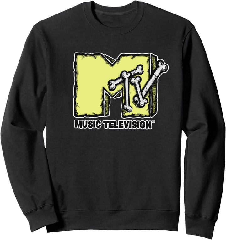 MTV Logo Yellow Bones Style Sweatshirt