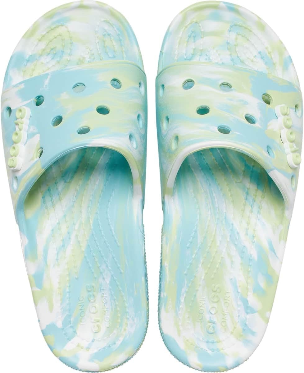 Crocs Unisex Classic Slide Sandalen 43/44 EU Pure Water Multi, 43/44 EU Pure Water Multi