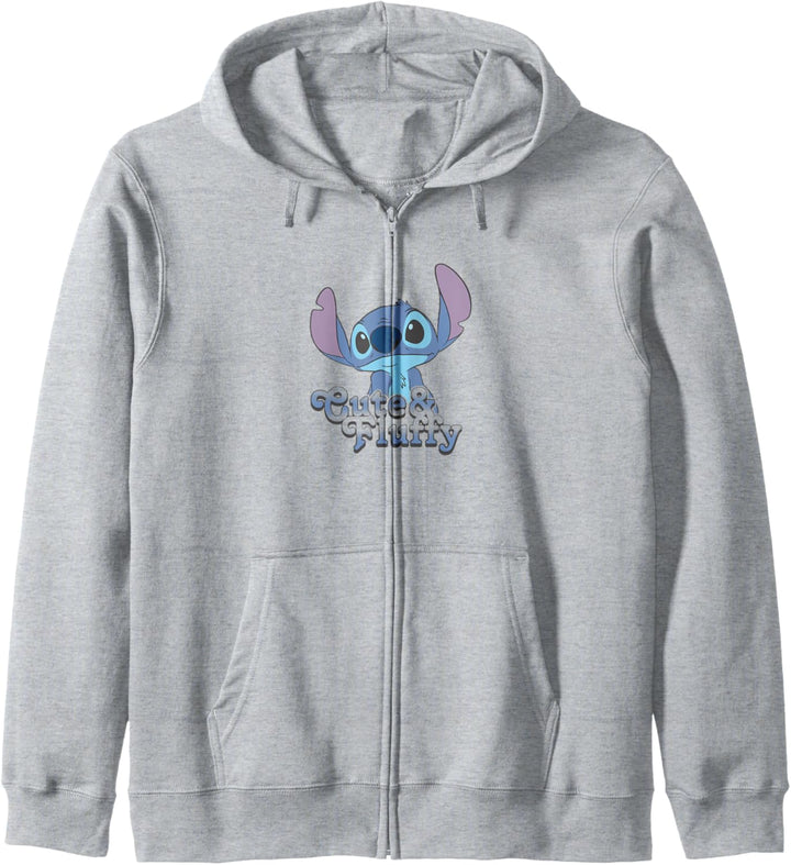 Disney Lilo & Stitch Valentinstag Stitch Cute & Fluffy Kapuzenjacke