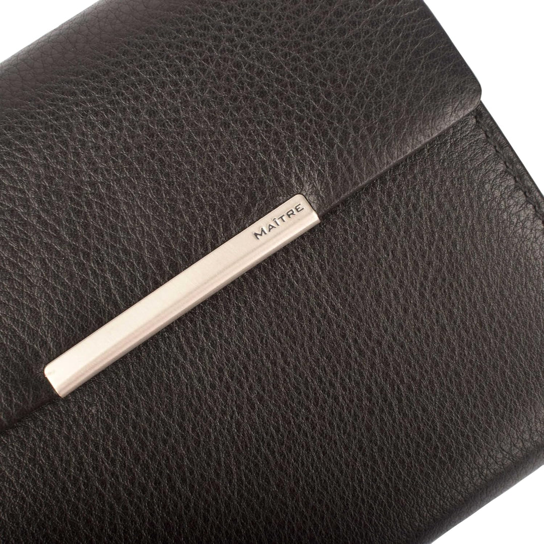 Maitre Belg Dartrud Geldbörse MH11F 12 cm Black Schwarz, Schwarz