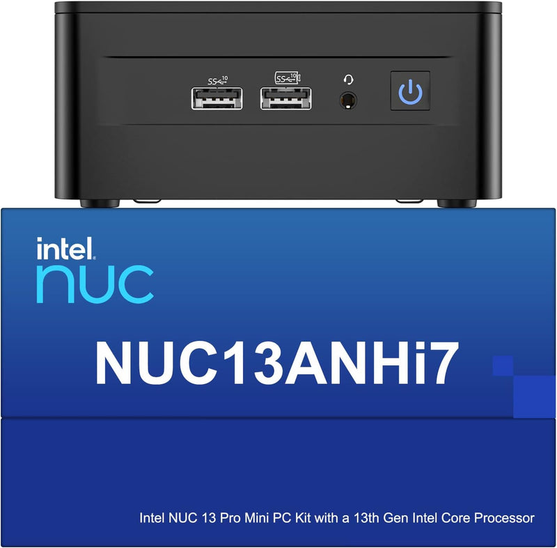 Intel NUC 13 Pro NUC13ANHi7 Arena Canyon Mini PC, Core i7-1360P, 32GB RAM, 2TB SSD, Mini Computer Wi