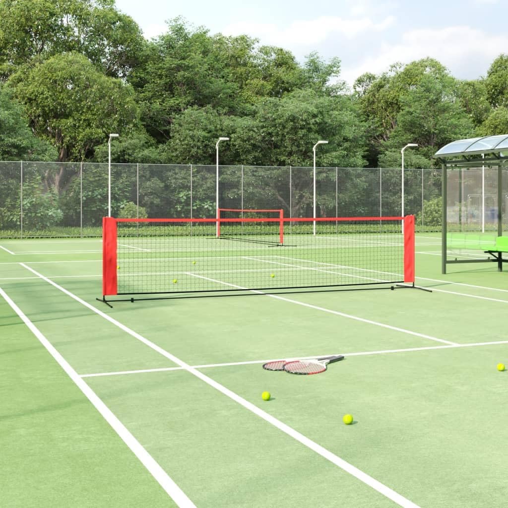 vidaXL Tennisnetz Badmintonnetz Federballnetz Volleyballnetz Sportnetz Polyester 400 x 100 x 87 cm,
