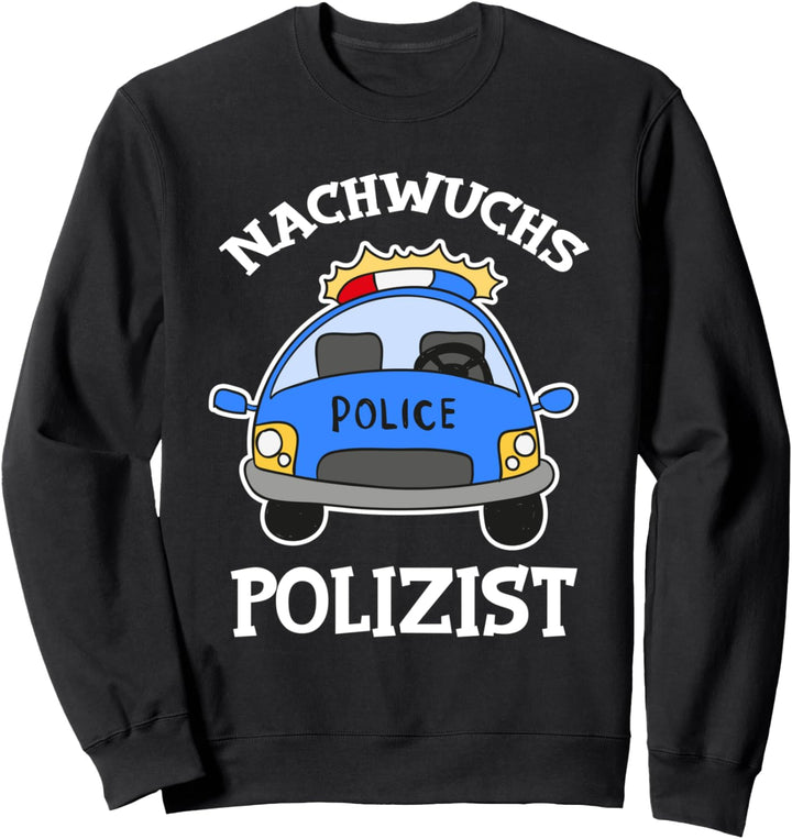 Polizist Nachwuchs Polizeiauto Streifenwagen Cop Geschenk Sweatshirt