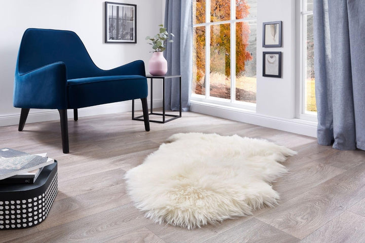 -LUXOR- living Lammfell Schaffell Echt, Fellteppich, Fell für Stühle, Schaffell Teppich, Bettvorlege