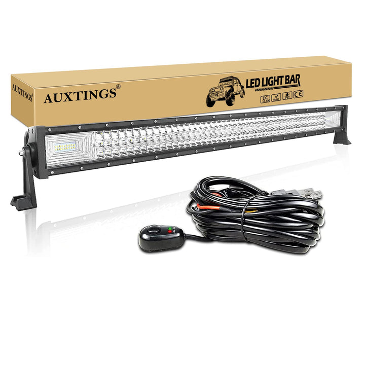 AUXTINGS 42 inch 540W Dreireihige LED LICHTLEISTE Spot Fahren Nebelscheinwerfer Flutlicht Spotlight
