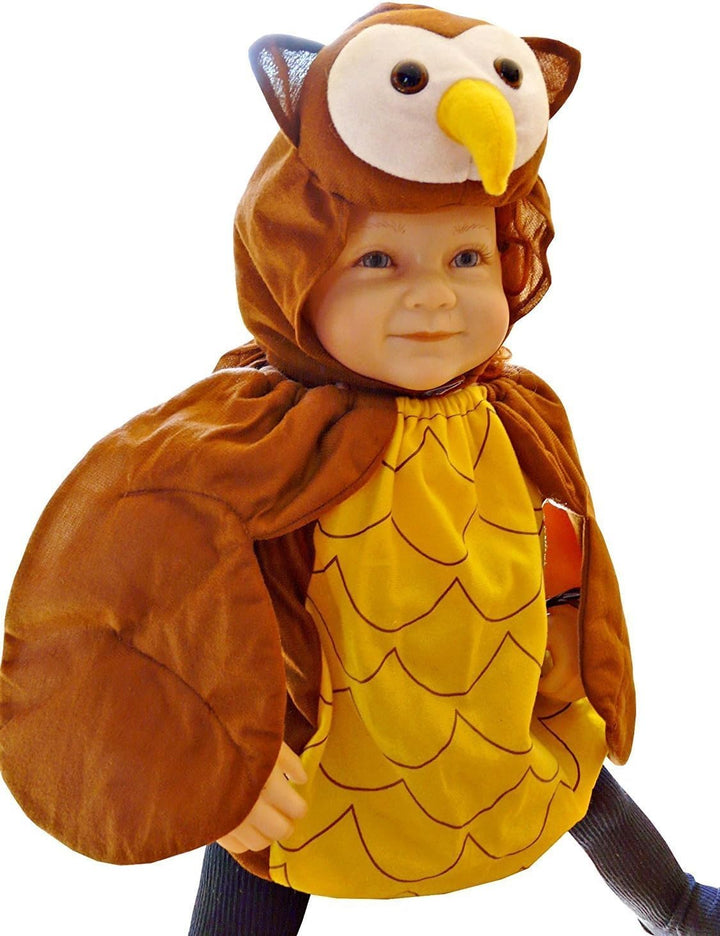 Eulen-Kostüm, F68 74-134, Baby Babies Klein-Kind Kinder-, Eule Uhu Vogel Wald-Tier Kostüm-e Fasching