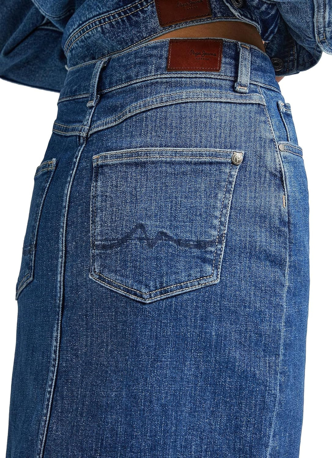 Pepe Jeans Damen Nikita Skirt, S Blue (Denim-hs5)