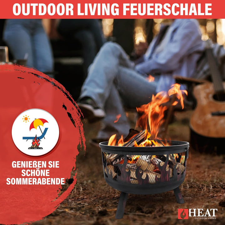 HEAT Outdoor Living Feuerkorb Hornset - Feuerschalen für den Garten - Feuerstelle Outdoor & Feuerton