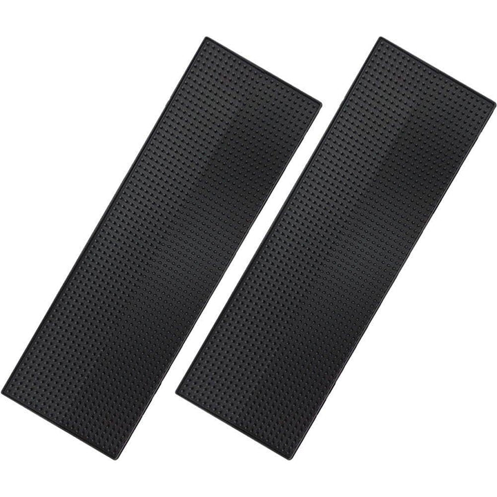 2 Stück Bar-Service-matten, Schwarze Barmatte, 60 X 20 cm, rutschfeste Whiskey-Kaffee-bar-matten, Un