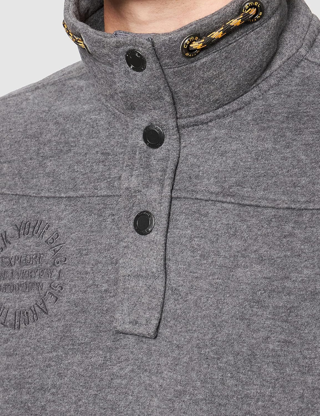 camel active Herren 4093446f14 Pullover S Stone Grey, S Stone Grey