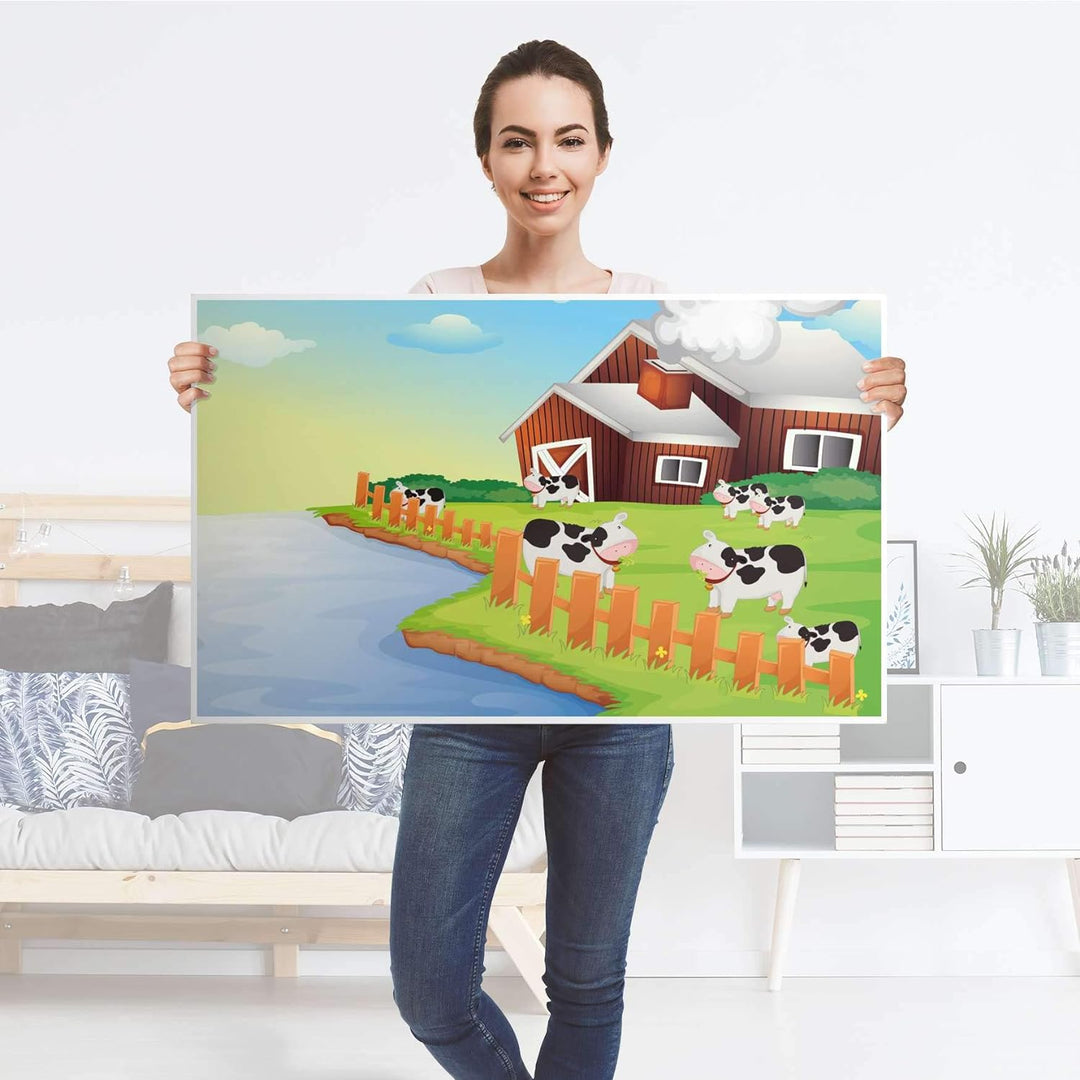 Möbelfolie für Kinder - passend für IKEA Lack Tisch 90x55 cm I Tolle Möbeldeko für Kinderzimmer Deko