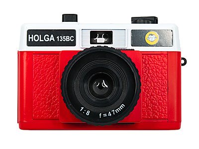 Holga 135BC Rot und Weiss 35 mm Kamera