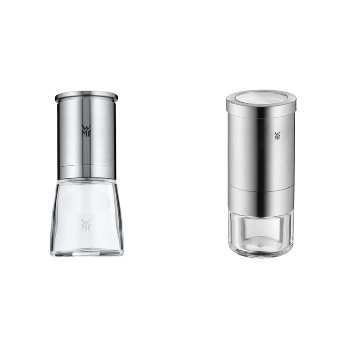 WMF De Luxe Salz und Pfeffermühle 14 cm, unbefüllt &amp; Gourmet Gewürzschneider 10,5 cm, Chillischneide