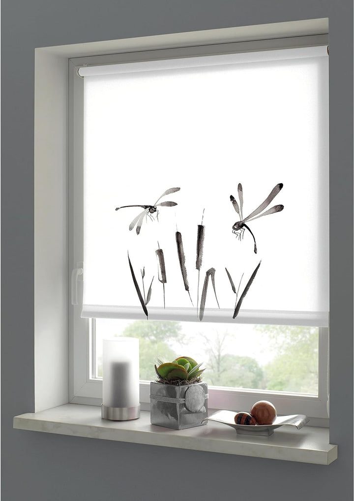 GARDINIA Rollo zum Klemmen, Tageslicht-Rollo, Blickdicht, Alle Montage-Teile inklusive, EASYFIX Roll