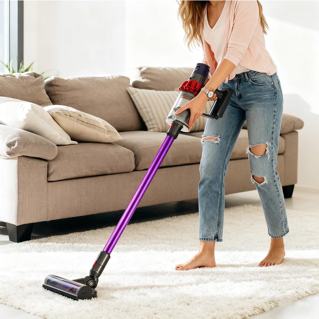 MOPEI Verlängerungsrohr für Dyson V7 V8 V10 V11 V15 Stabstaubsauger, 73 cm (lila)