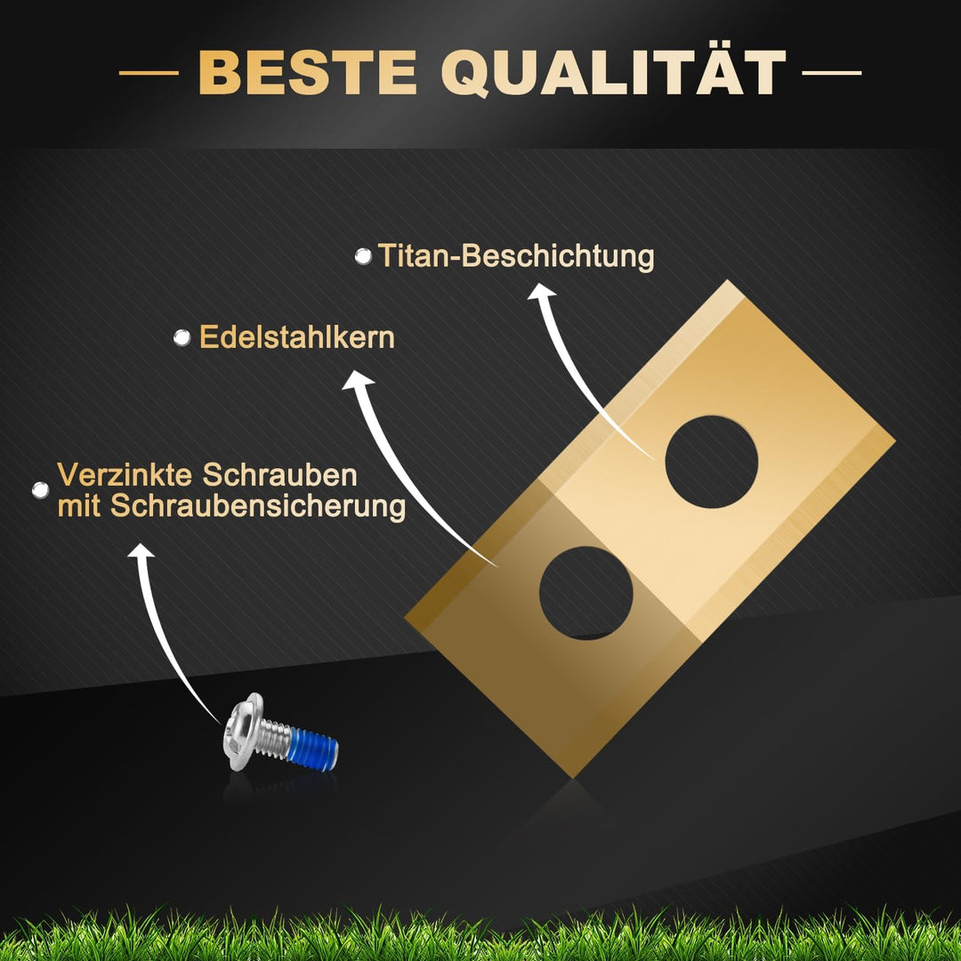 36 Stück Ersatzklingen Kompatibel für ALLE Worx Landroid, LandXcape, Einhell, Dreame, Mova Mährobote