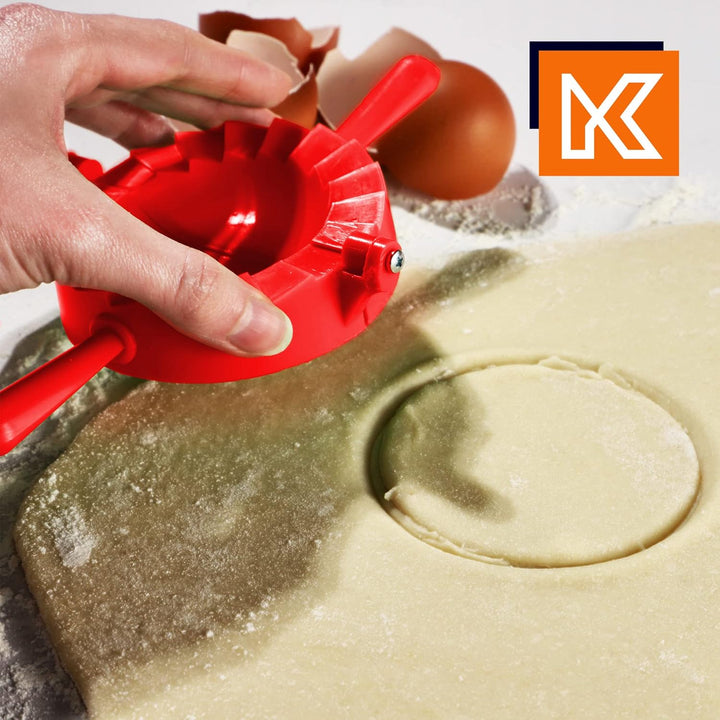 KADAX Teigtaschenformer, Rote/Grüne Form für Teigtaschen und Ravioli, Pierogi-Maker, Knödel Ausstech